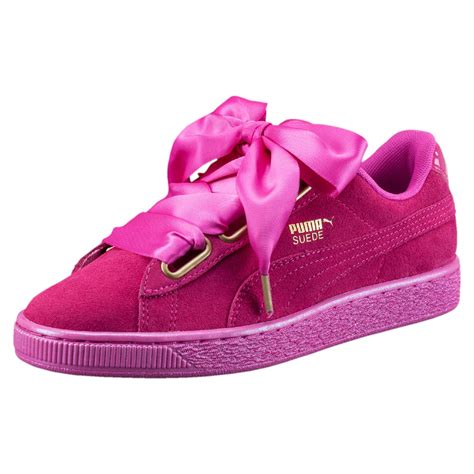 pink suede sneakers women